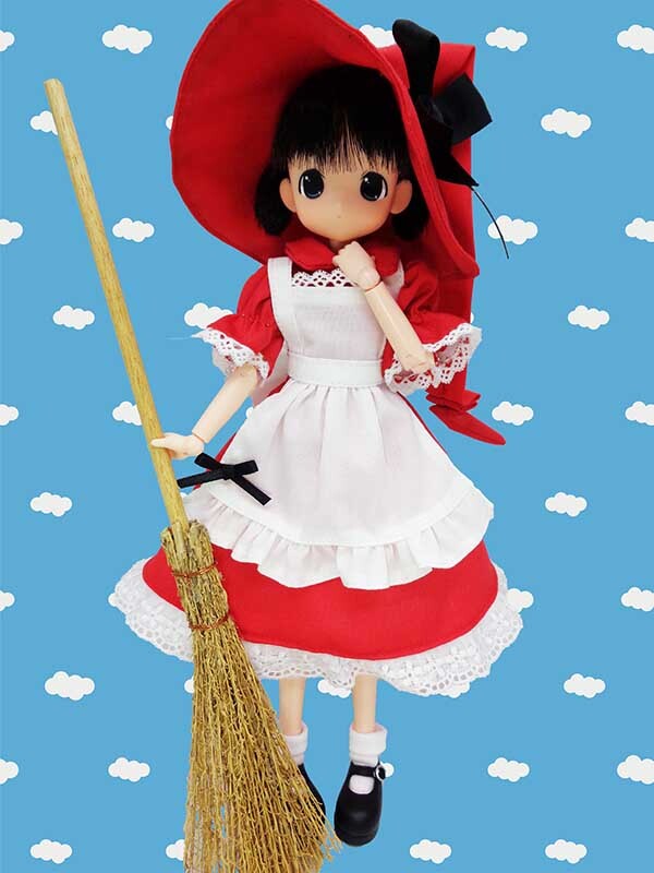 Moko-chan [238225] (Witch Girl, (Red Witch) Black Hair), Mama Chapp Toy, Obitsu Plastic Manufacturing, Action/Dolls, 1/6
